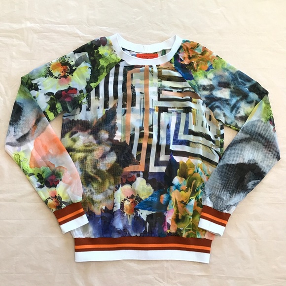 CLOVER CANYON Floral Maze Chiffon Top - Picture 4 of 14